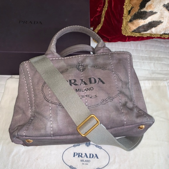 Authentic Prada canepa 2 way bag - Picture 4 of 15